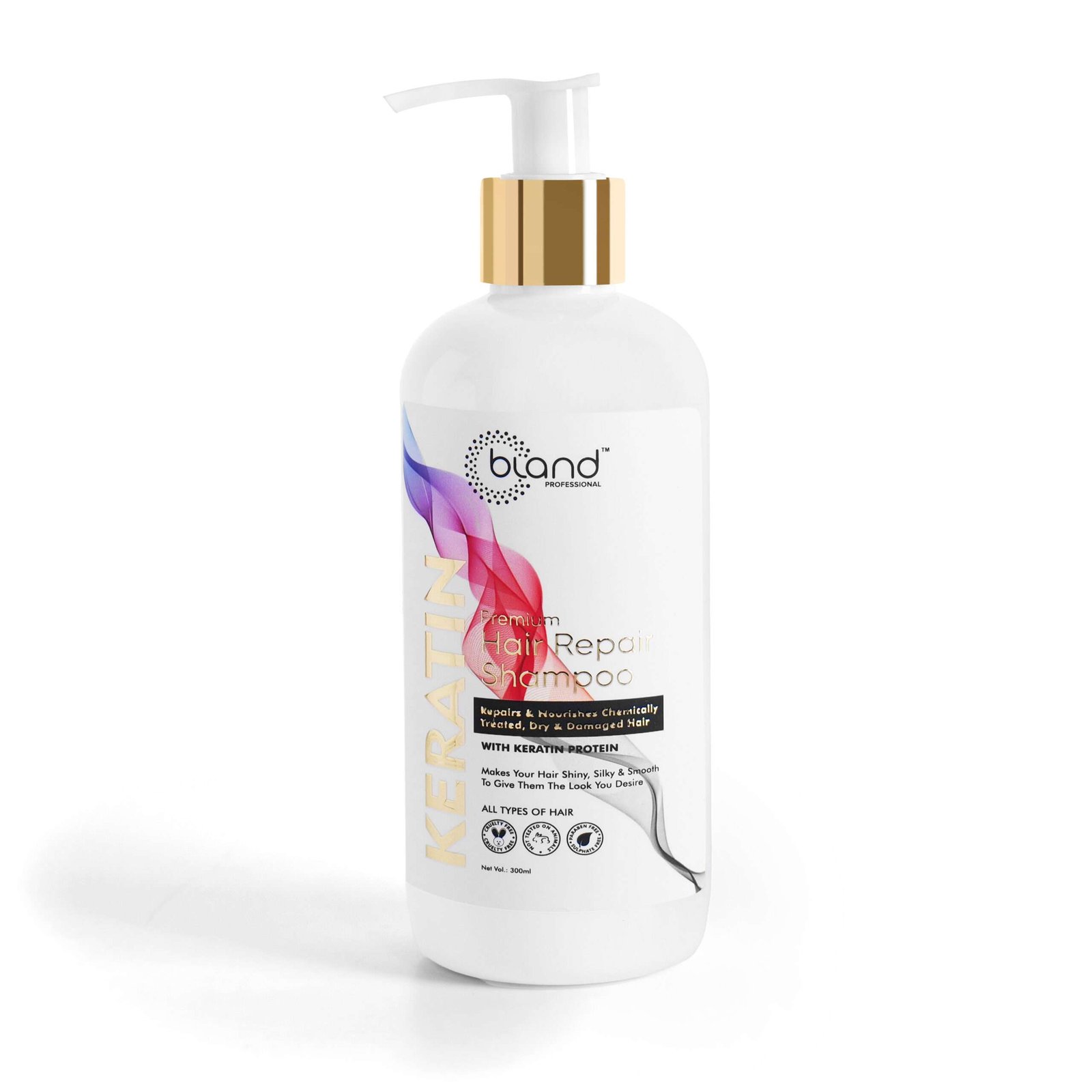 Premium Keratin Hair Repair Shampoo
